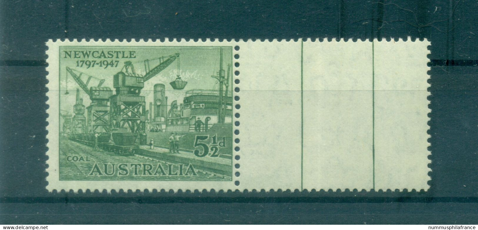 Australie 1947 - Y & T N. 158 - Newcastle (Michel N. 181) - Mint Stamps