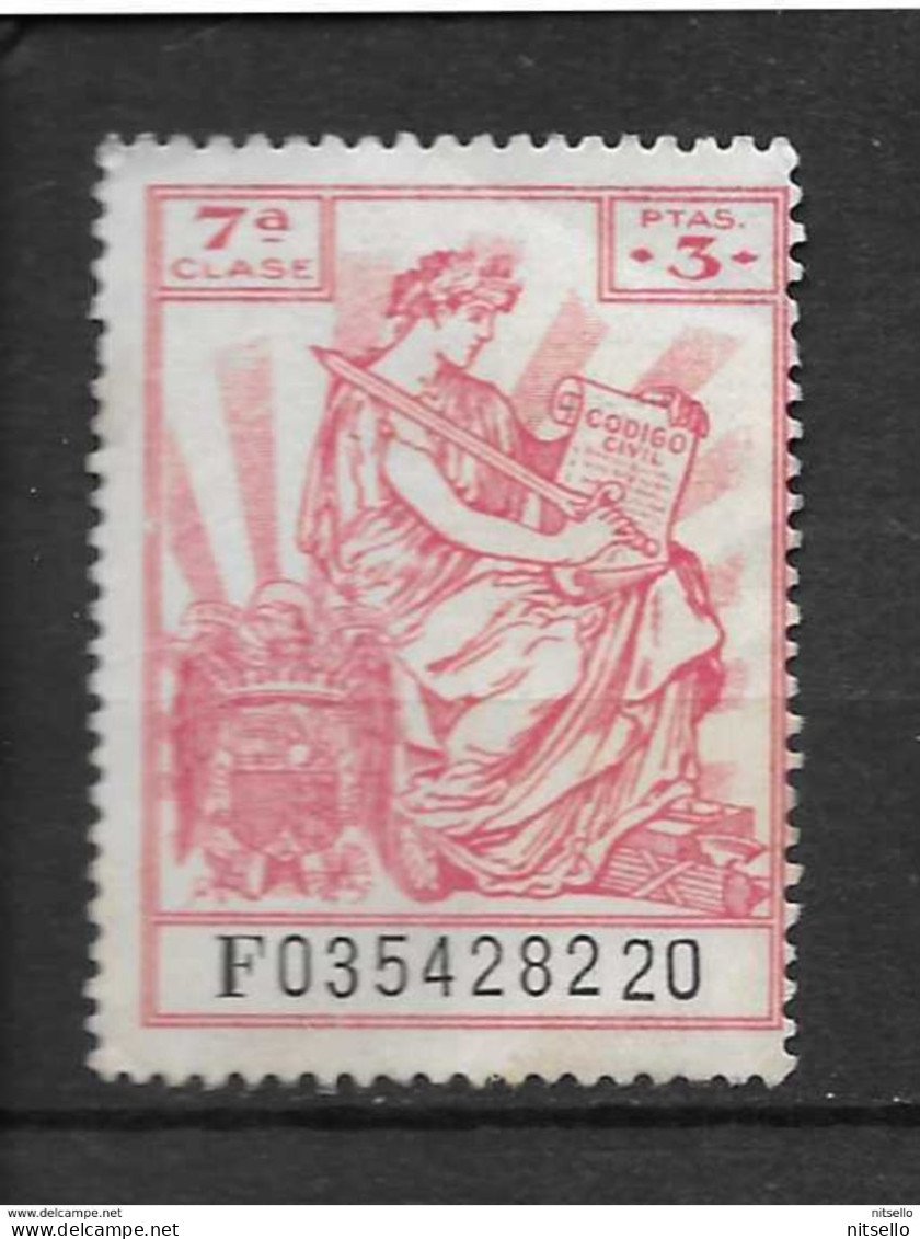 LOTE 1891 C  ///  ESPAÑA  FISCALES -  7ª CLASE - Revenue Stamps