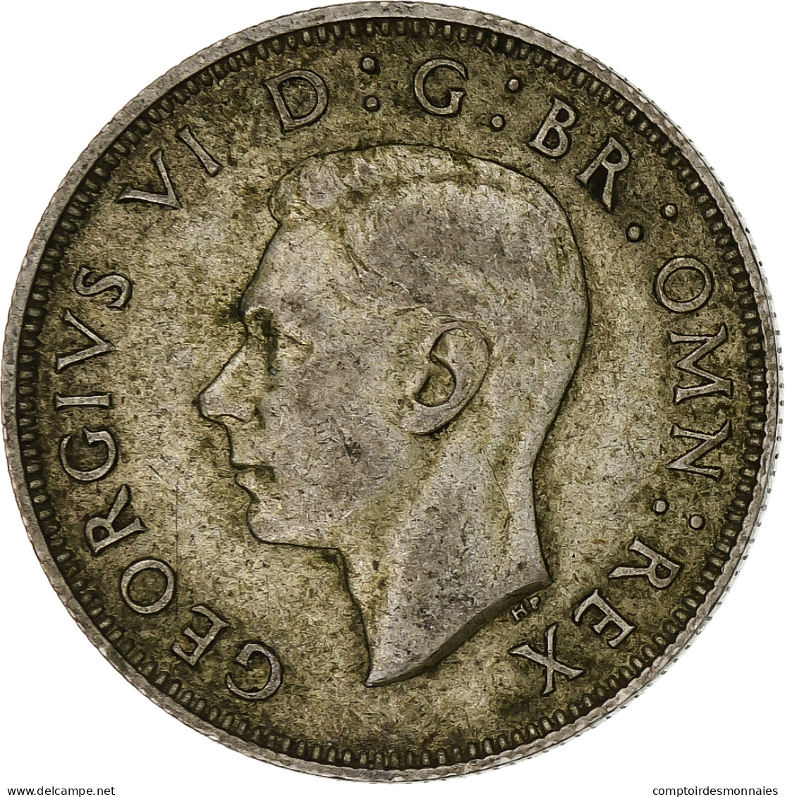 Grande-Bretagne, George VI, Florin, Two Shillings, 1939, TTB, Argent, KM:855 - J. 1 Florin / 2 Shillings