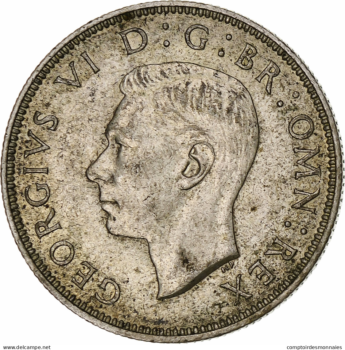 Grande-Bretagne, George VI, Florin, Two Shillings, 1940, TTB+, Argent, KM:855 - J. 1 Florin / 2 Shillings