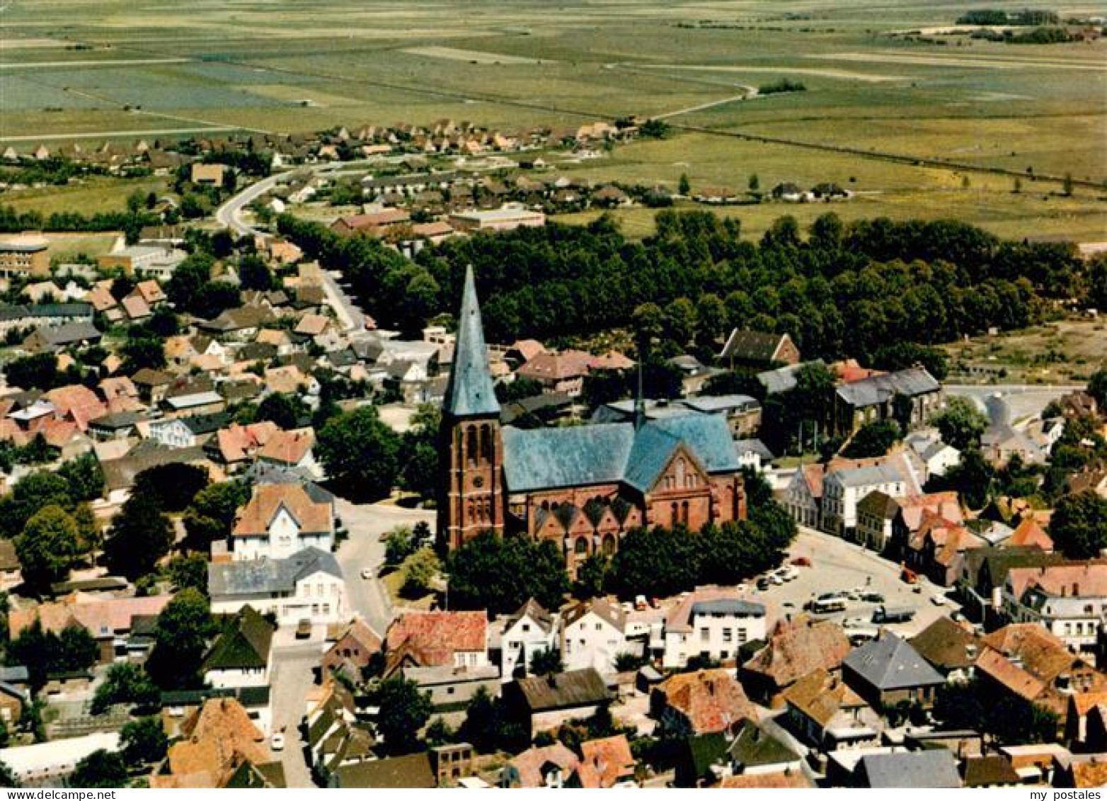 73904199 Meldorf Fliegeraufnahme Mit Kirche - Meldorf