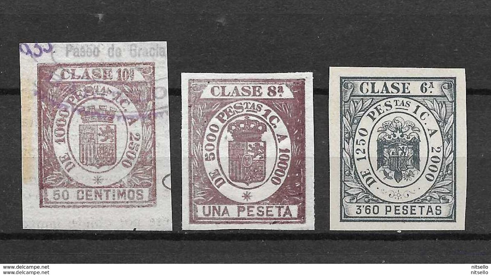 LOTE 1891 B   ///  ESPAÑA  FISCALES - Fiscale Zegels