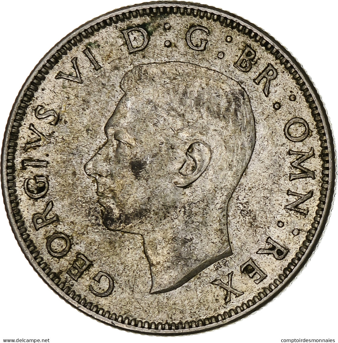 Grande-Bretagne, George VI, Florin, Two Shillings, 1943, TTB+, Argent, KM:855 - J. 1 Florin / 2 Shillings