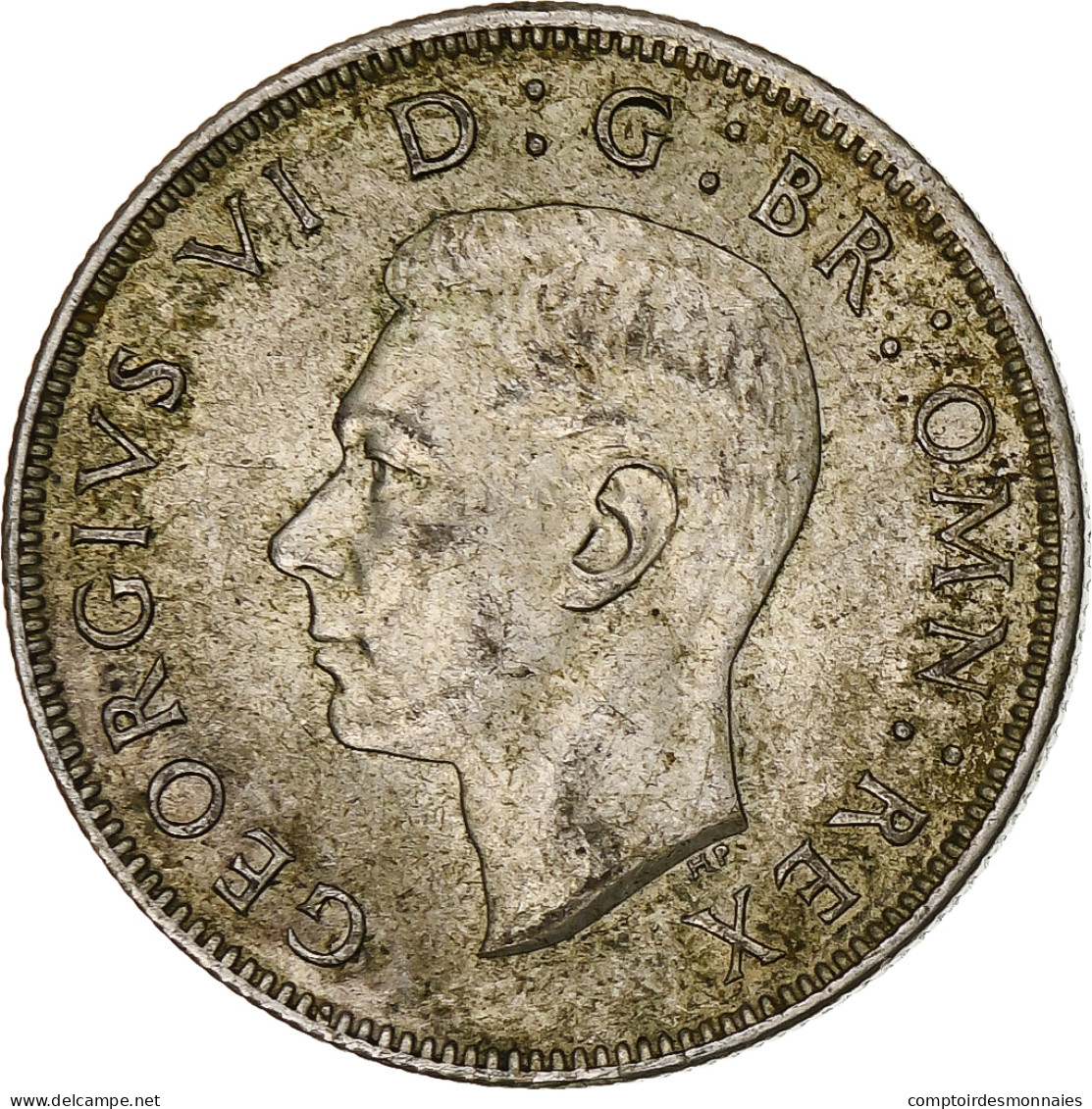 Grande-Bretagne, George VI, Florin, Two Shillings, 1943, TTB+, Argent, KM:855 - J. 1 Florin / 2 Shillings