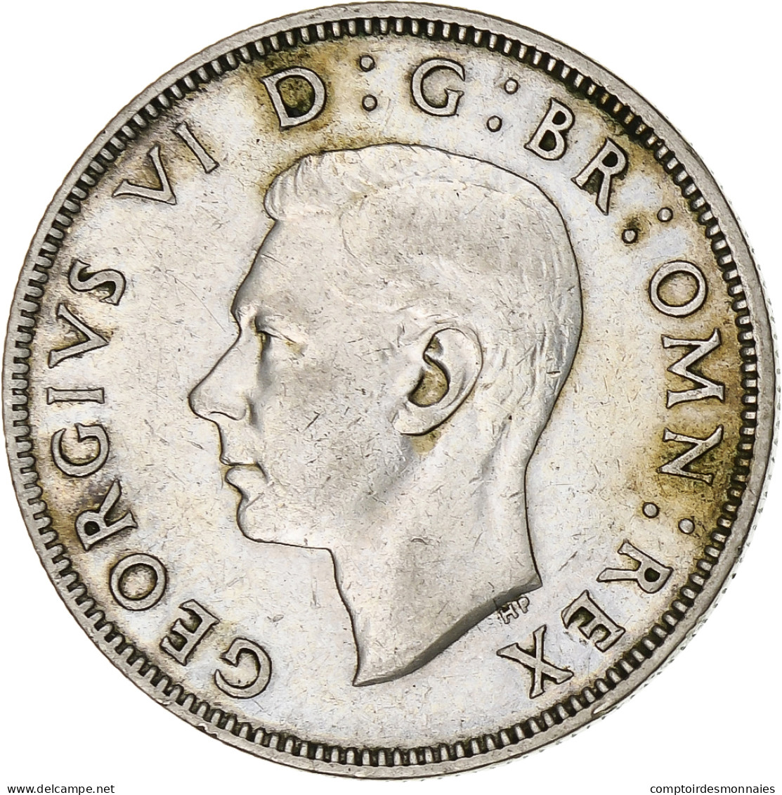 Grande-Bretagne, George VI, Florin, Two Shillings, 1944, TTB, Argent, KM:855 - J. 1 Florin / 2 Shillings