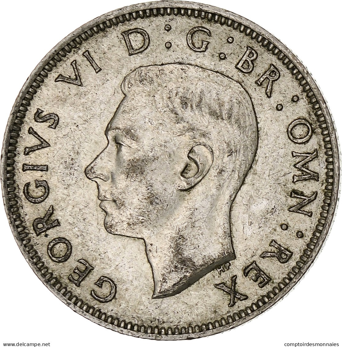 Grande-Bretagne, George VI, Florin, Two Shillings, 1942, TTB+, Argent, KM:855 - J. 1 Florin / 2 Schillings