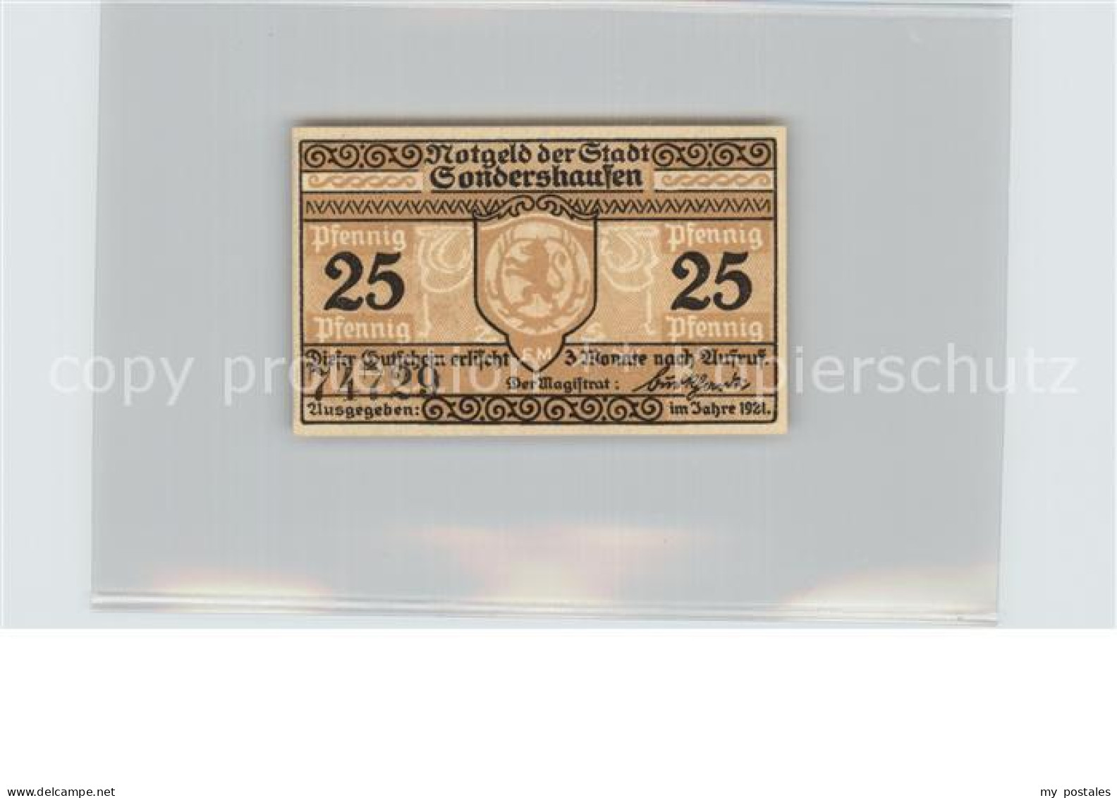 42589929 Sondershausen Thueringen 25 Pfennig Sondershausen - Sondershausen