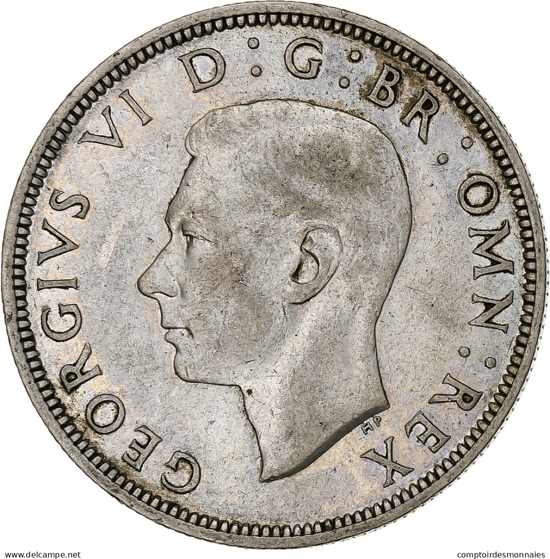 Grande-Bretagne, George VI, 1/2 Crown, 1942, TTB, Argent, KM:856 - K. 1/2 Crown