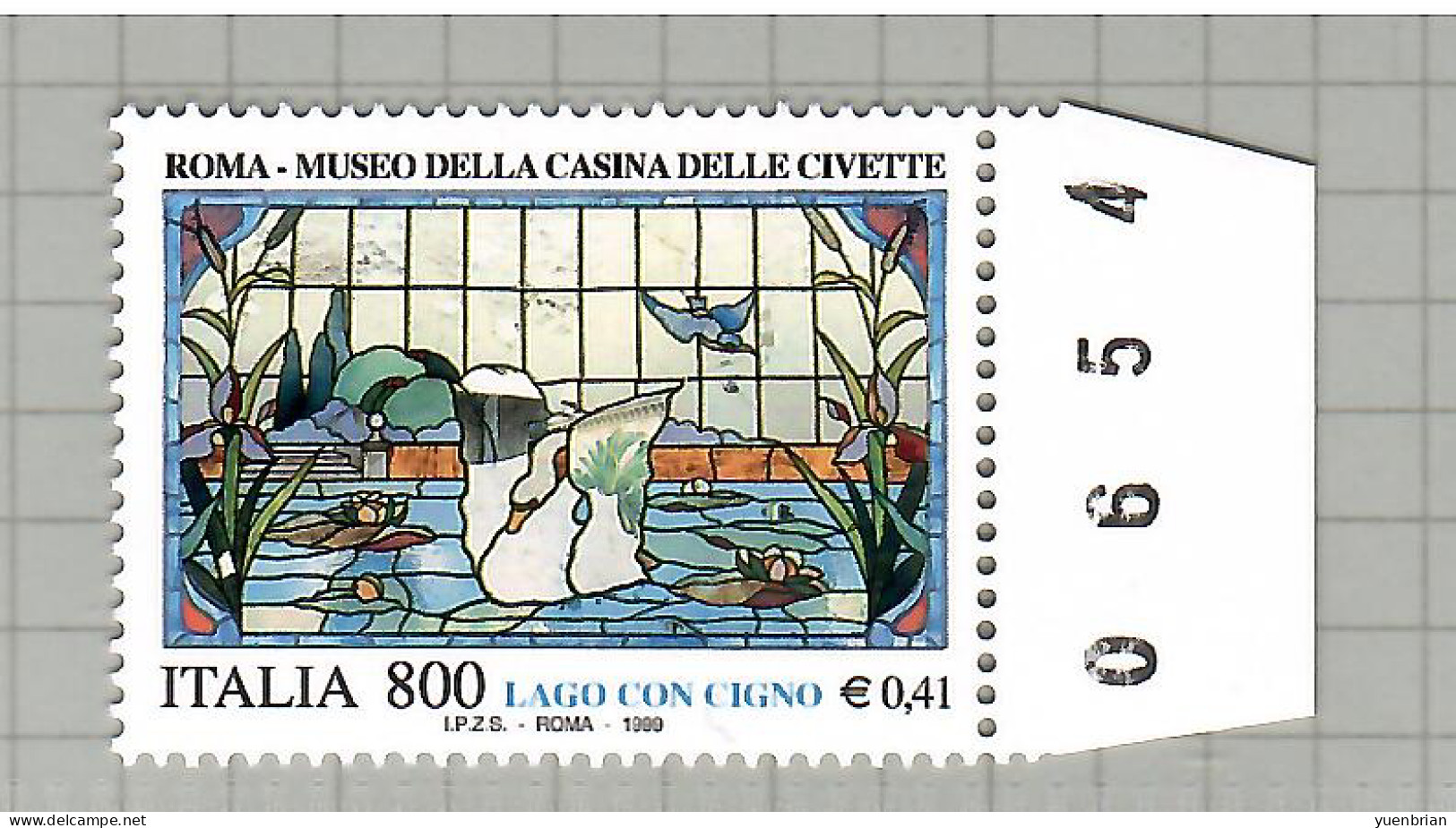 Italy 1999, Bird, Birds, 1v, MNH** - Swans