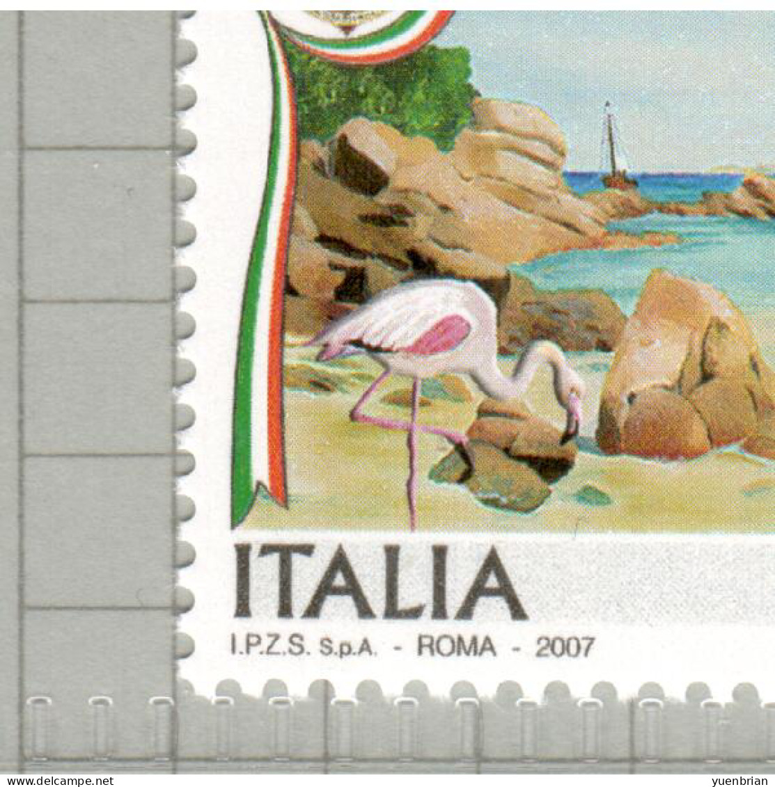 Italy 2007, Bird, Birds, Set Of 4v, MNH** - Fenicotteri