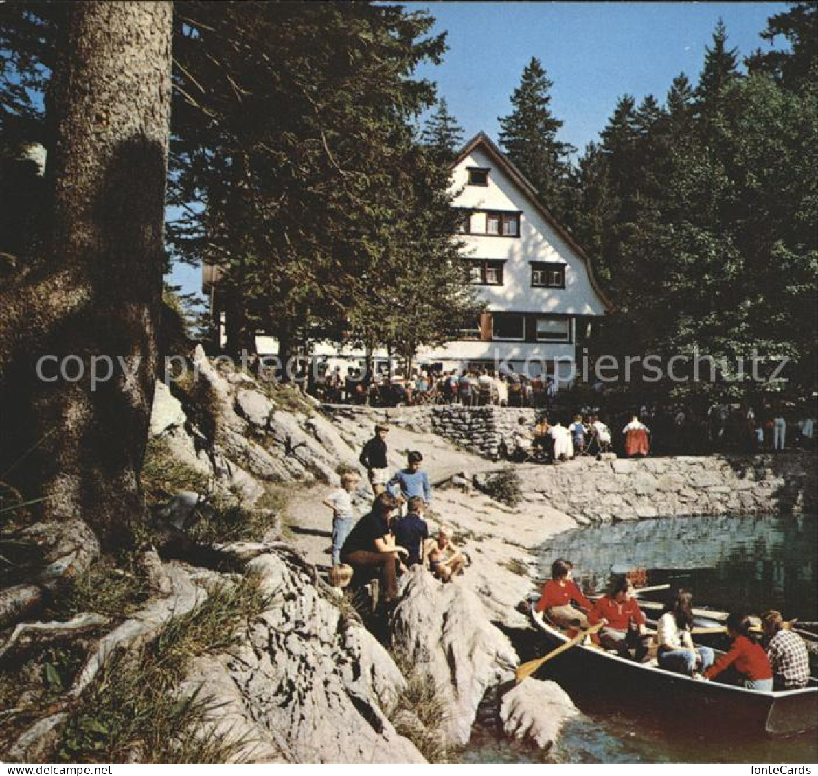 11694552 Seealpsee Gasthaus Forelle Terrasse Bootspartie Seealpsee - Autres & Non Classés