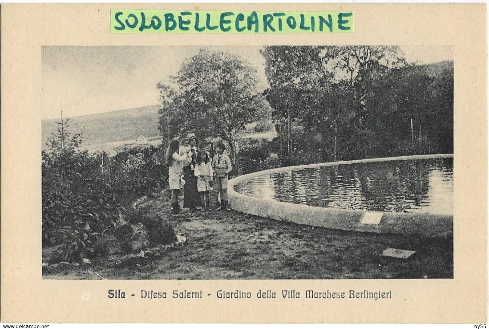 Calabria-cosenza-difesa Salerni Frazione Di Celico Sila Animata Veduta Giardino Villa Marchese Berlingieri (f.piccolo) - Autres & Non Classés