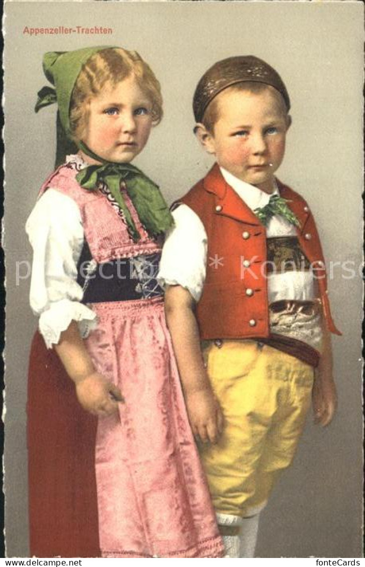 11669712 Appenzell IR Kinder In Tracht Appenzell - Autres & Non Classés