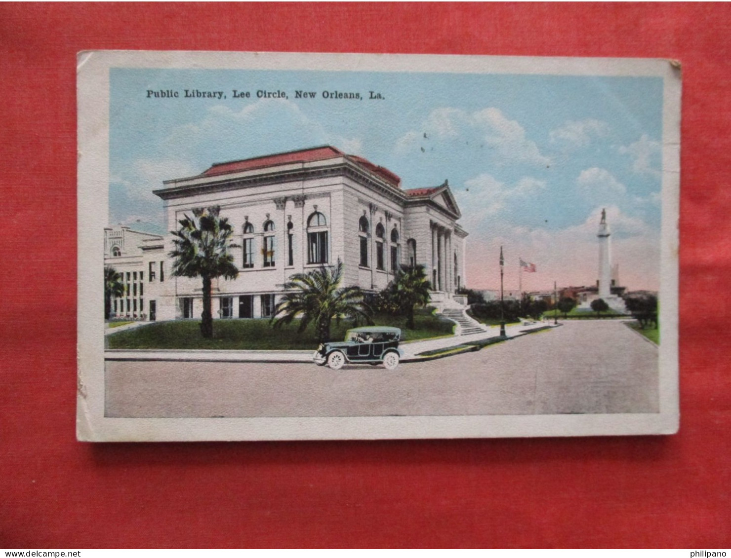 Library Lee Circle  New Orleans Louisiana > New Orleans      Ref 6278 - New Orleans