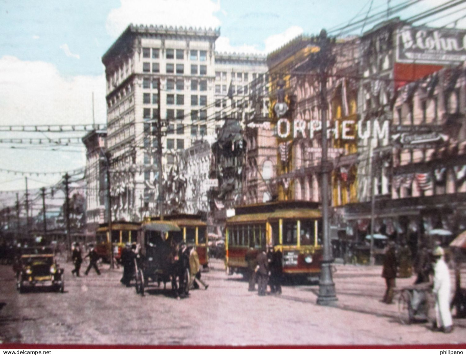 Canal Street. Showing Carnival Decorations  New Orleans Louisiana > New Orleans      Ref 6278 - New Orleans