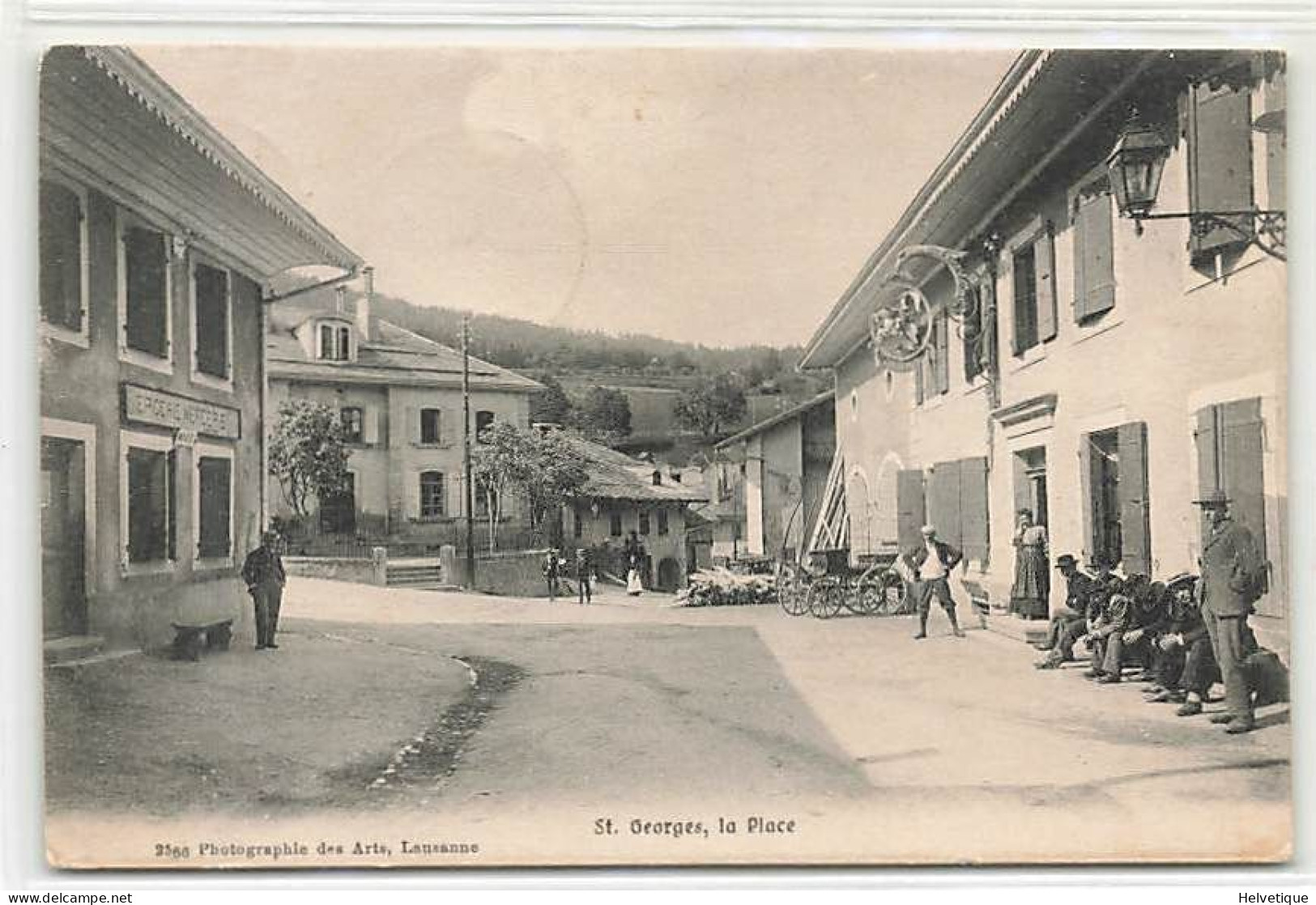 St. George La Place / Aubonne 1908 Animée Saint-Georges - Aubonne