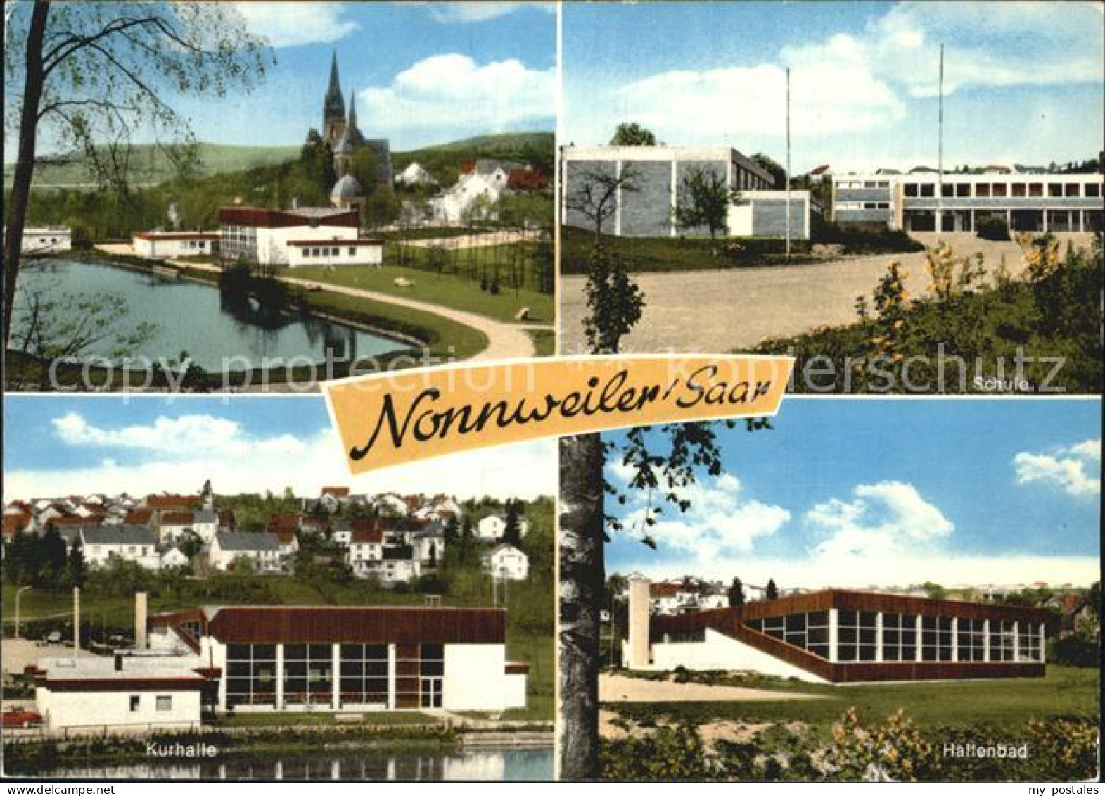 42585287 Nonnweiler Heilklimatischer Kurort Schule Kurhalle Hallenbad Teich Kirc - Nonnweiler