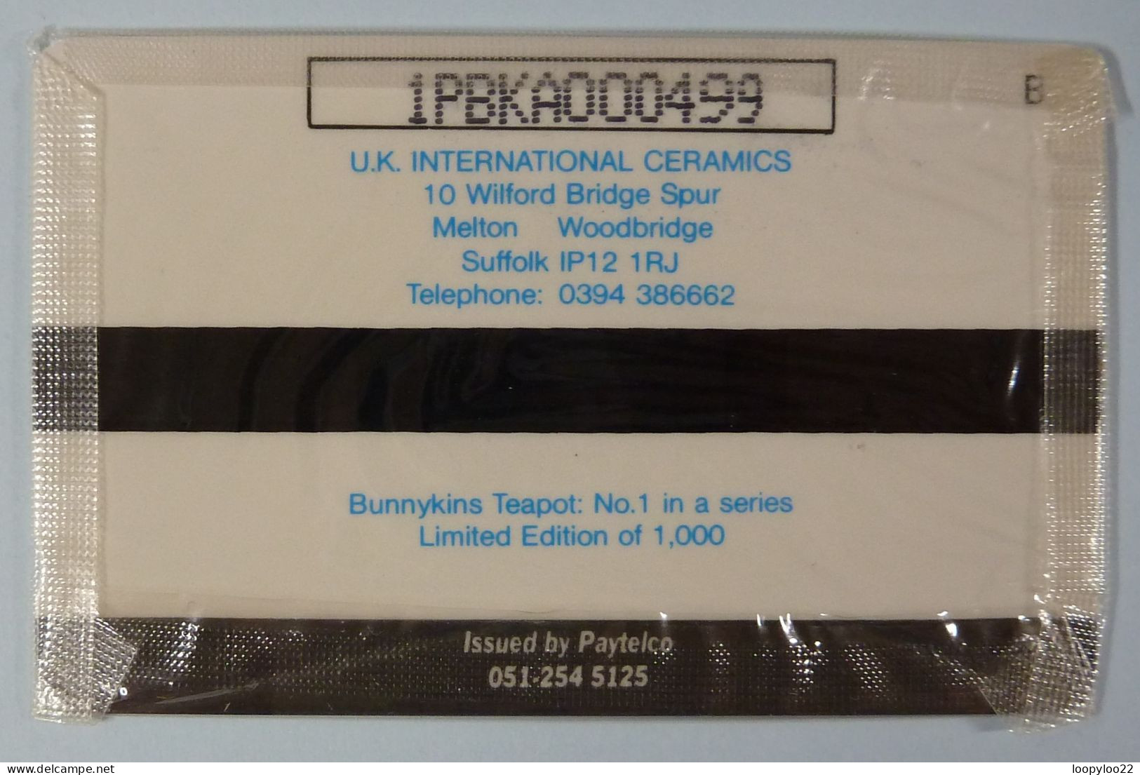 UK - Great Britain - Mercury - Paytelco - PYPR006 - Bunnykins Teapot No 1 - 1000ex - Mint Blister - [ 4] Mercury Communications & Paytelco