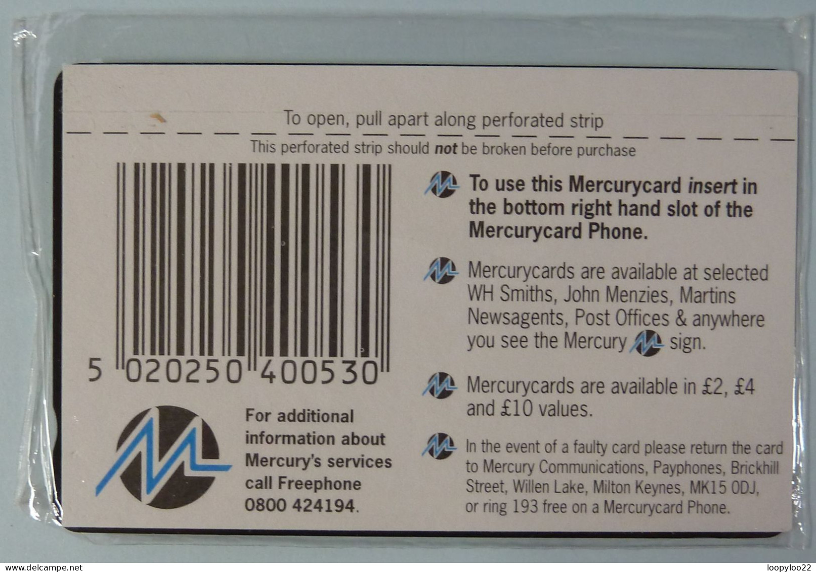 UK - Great Britain - Mercury - Paytelco - PYU007 - Exeter University - Mint Blister - [ 4] Mercury Communications & Paytelco