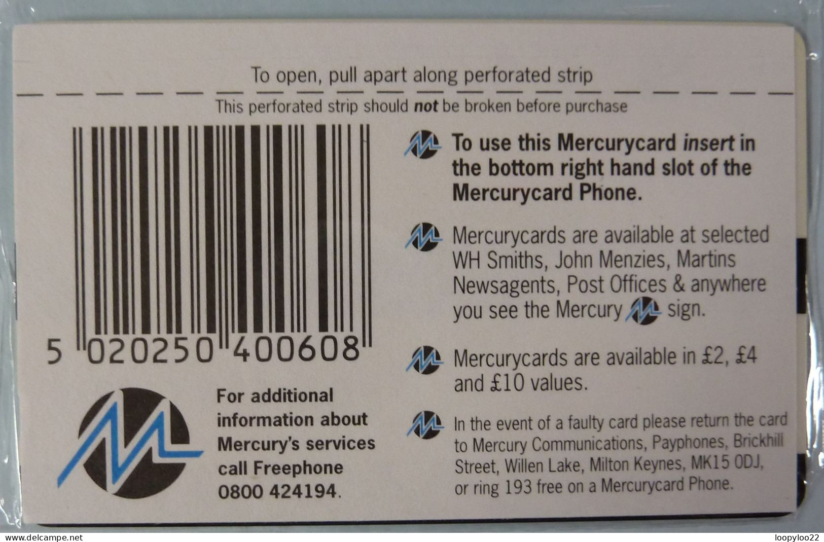 UK - Great Britain - Mercury - Paytelco - PYU008 - Exeter University - Conference Needs - Mint Blister - [ 4] Mercury Communications & Paytelco