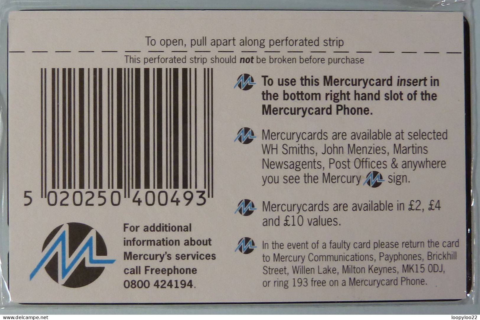 UK - Great Britain - Mercury - Paytelco - PYU014 - 1PUNB - Rippon & York University College - Mint Blister - [ 4] Mercury Communications & Paytelco