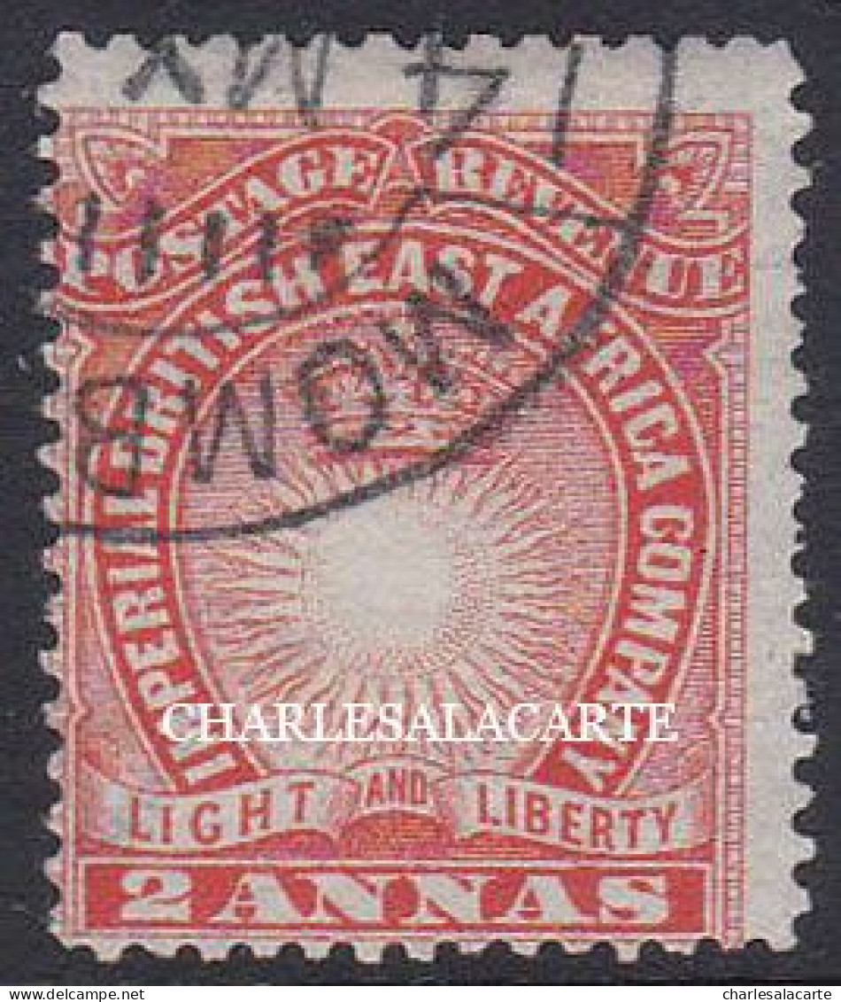 BRITISH EAST AFRICA  1890-1895  2a. VERMILION   GOOD/FINE USED  S.G 6 - Afrique Orientale Britannique