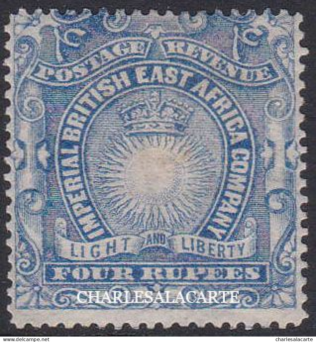 BRITISH EAST AFRICA  1890-1895  4R. ULTRAMARINE  MOUNTED MINT  S.G 18 - Afrique Orientale Britannique