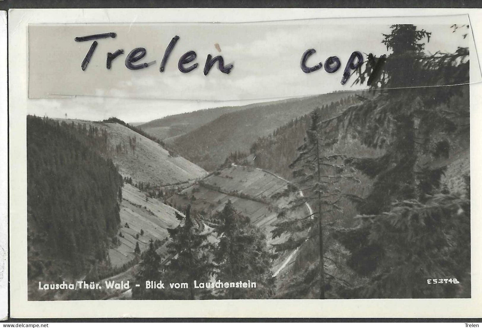 Allemagne, Lauscha, Blick Vom Lauschenstein, 1956,  Gelaufen, Circulée - Lauscha