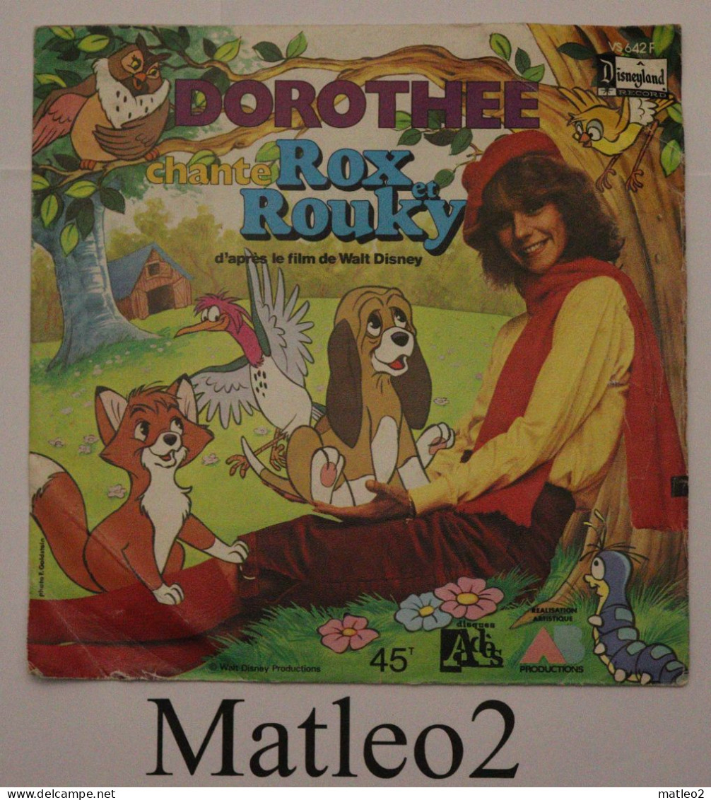 Vinyle 45 Tours : Dorothée - Rox & Rouky (D'après Le Film De Walt Disney) / Disney Dimanche - Bambini