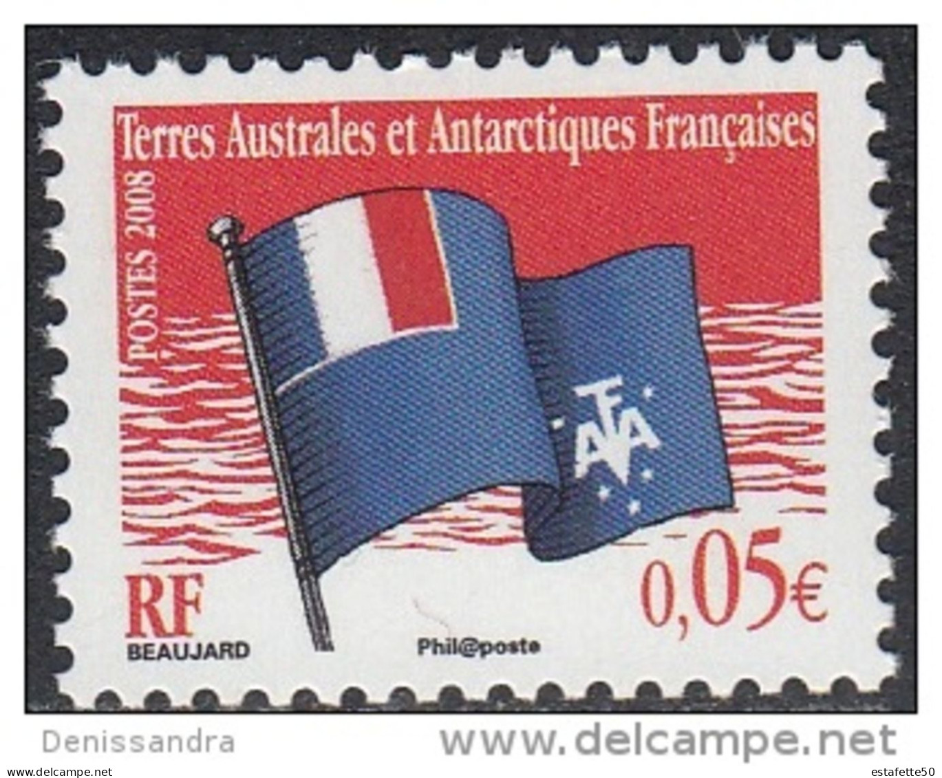 TAAF; 2008; TP N° 496; NEUFS**;MNH - Volledig Jaar