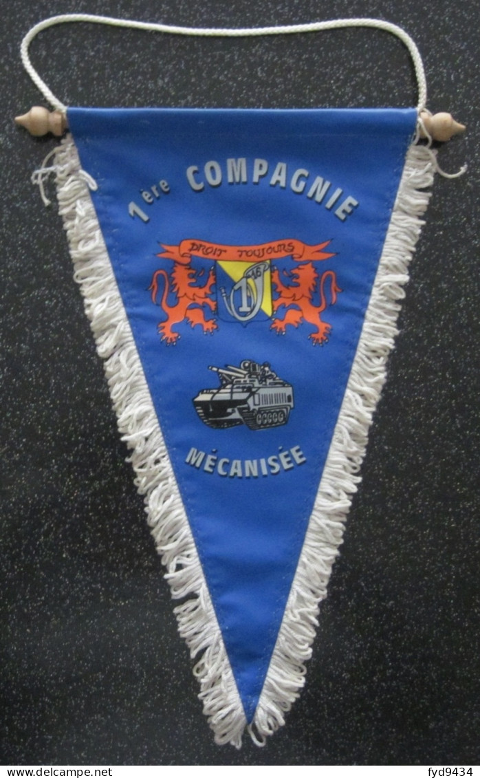 Fanion De La 1ére Compagnie Mécanisée Du 16e Groupe De Chasseurs Mécanisés - Drapeaux