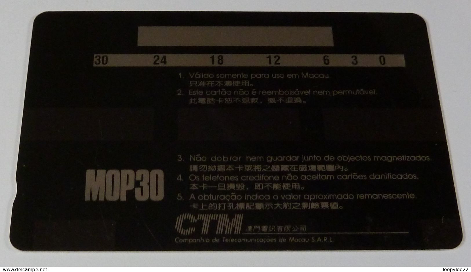 MACAU - GPT - Specimen - CTM - 10th Anniversary - 1981 - 1991 - Macao