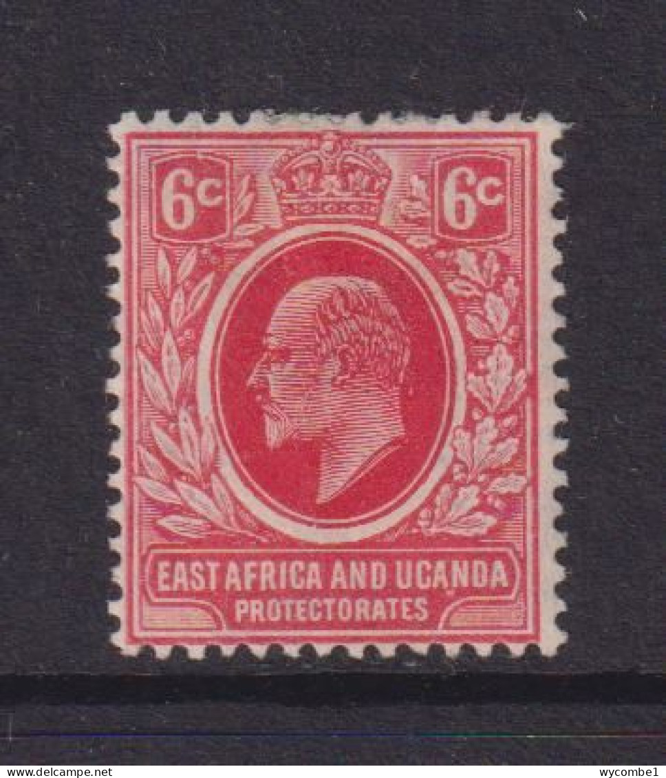 EAST AFRICA AND UGANDA  -  1907 Edward VII 6c Hinged Mint - East Africa & Uganda Protectorates