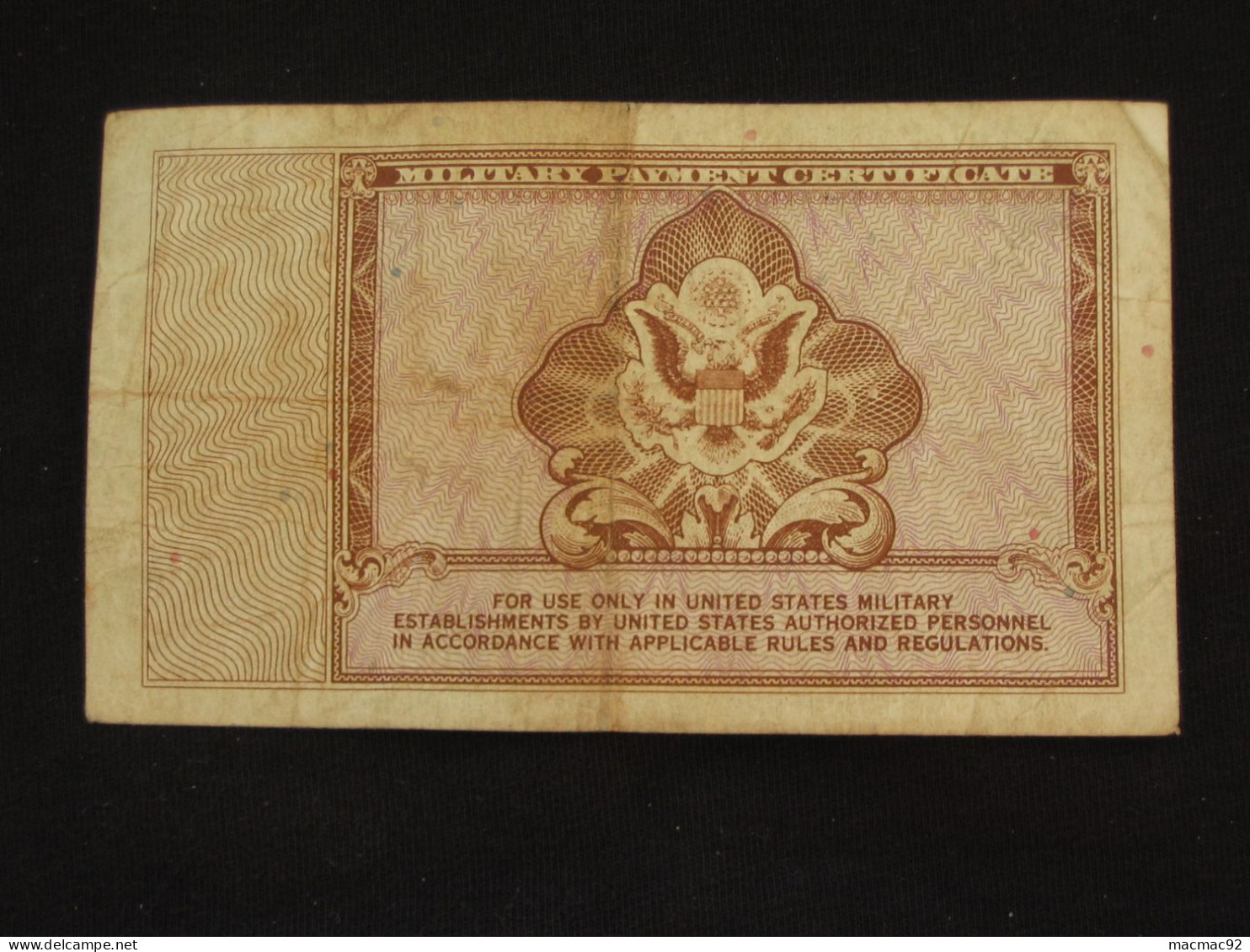 1 One Dollar  - Série 472 Military Payment Certificate 1970   ***** EN ACHAT IMMEDIAT ***** - 1948-1951 - Serie 472