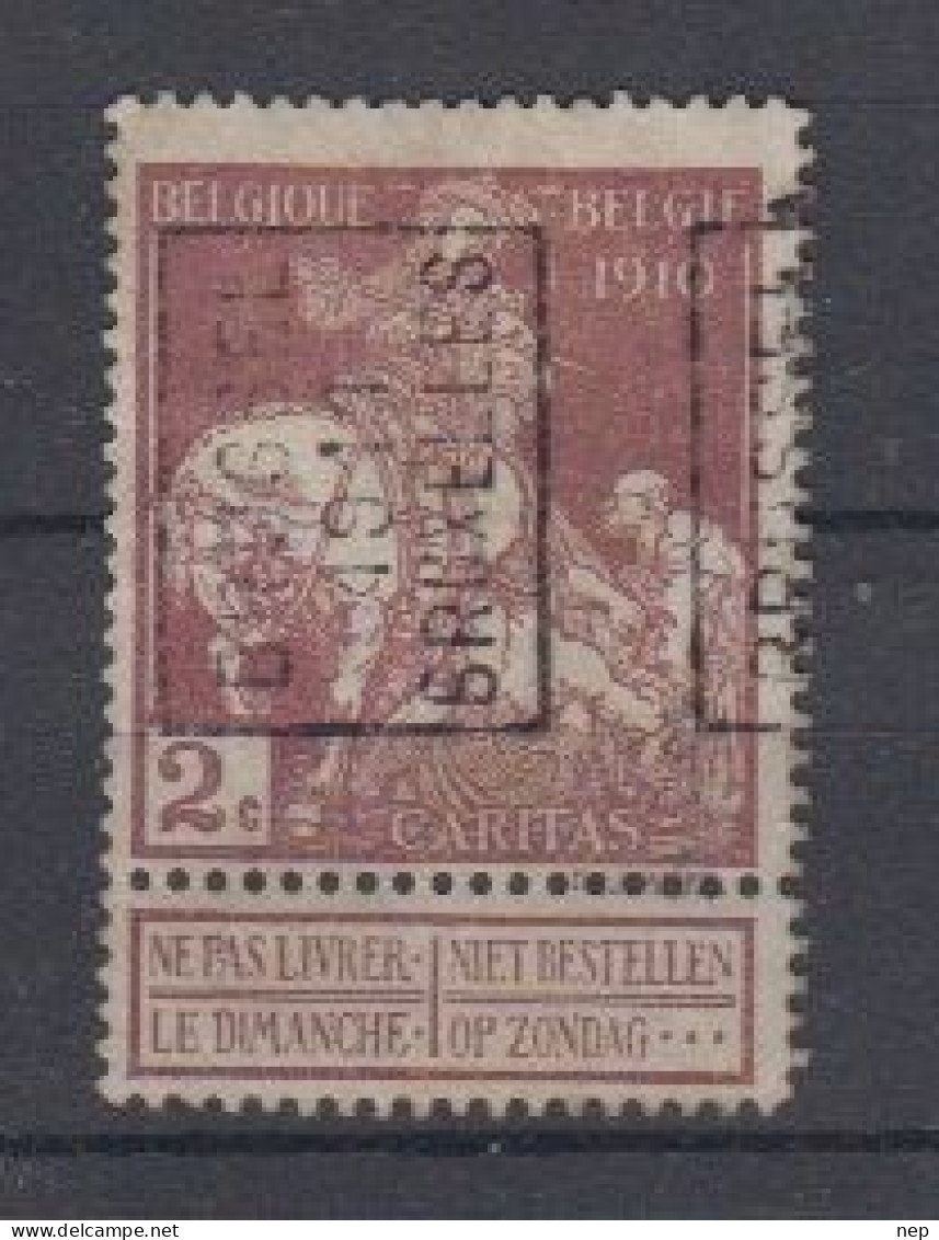 BELGIË - OBP - 1911 - Nr 89 (n° 1736 A - BRUSSEL 1911 BRUXELLES) - (*) - Rolstempels 1910-19