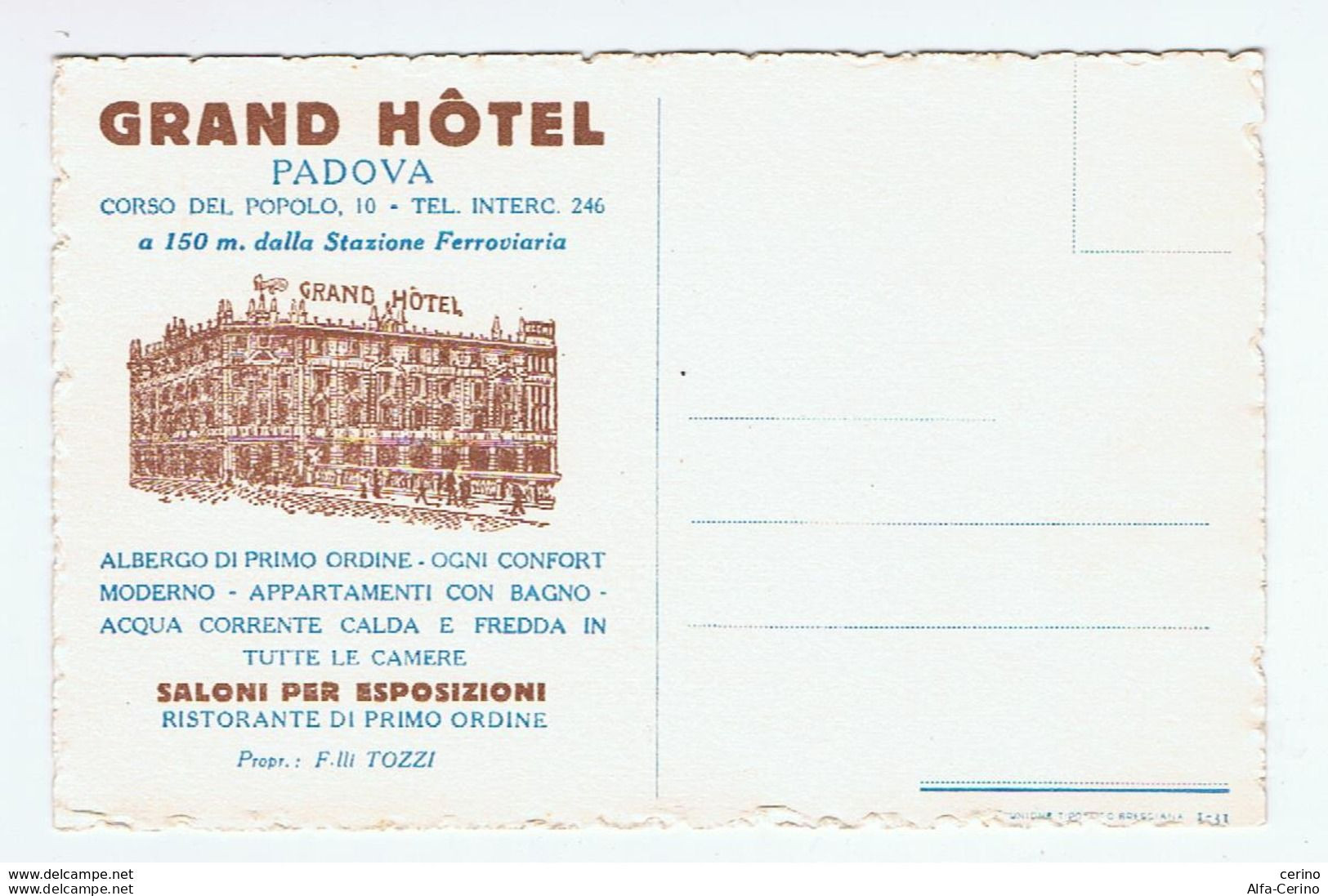 PADOVA:  GRAND  HOTEL  -  FP - Hotels & Restaurants