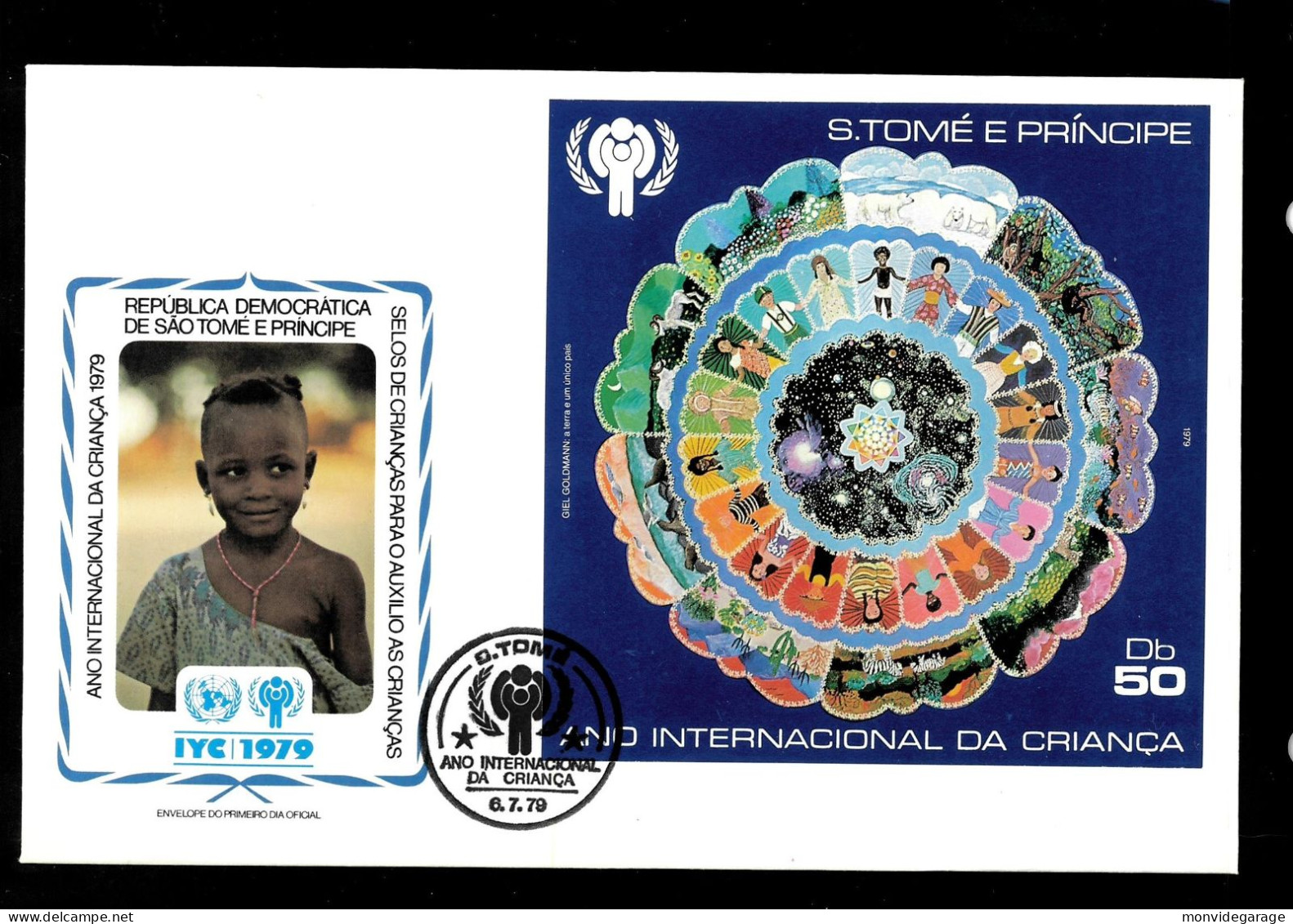 Républica Démocratica De Sao Tomé E Principe - Année Internationale De L'enfant 1979 - Premier Jour - IJDK 074 - UNICEF