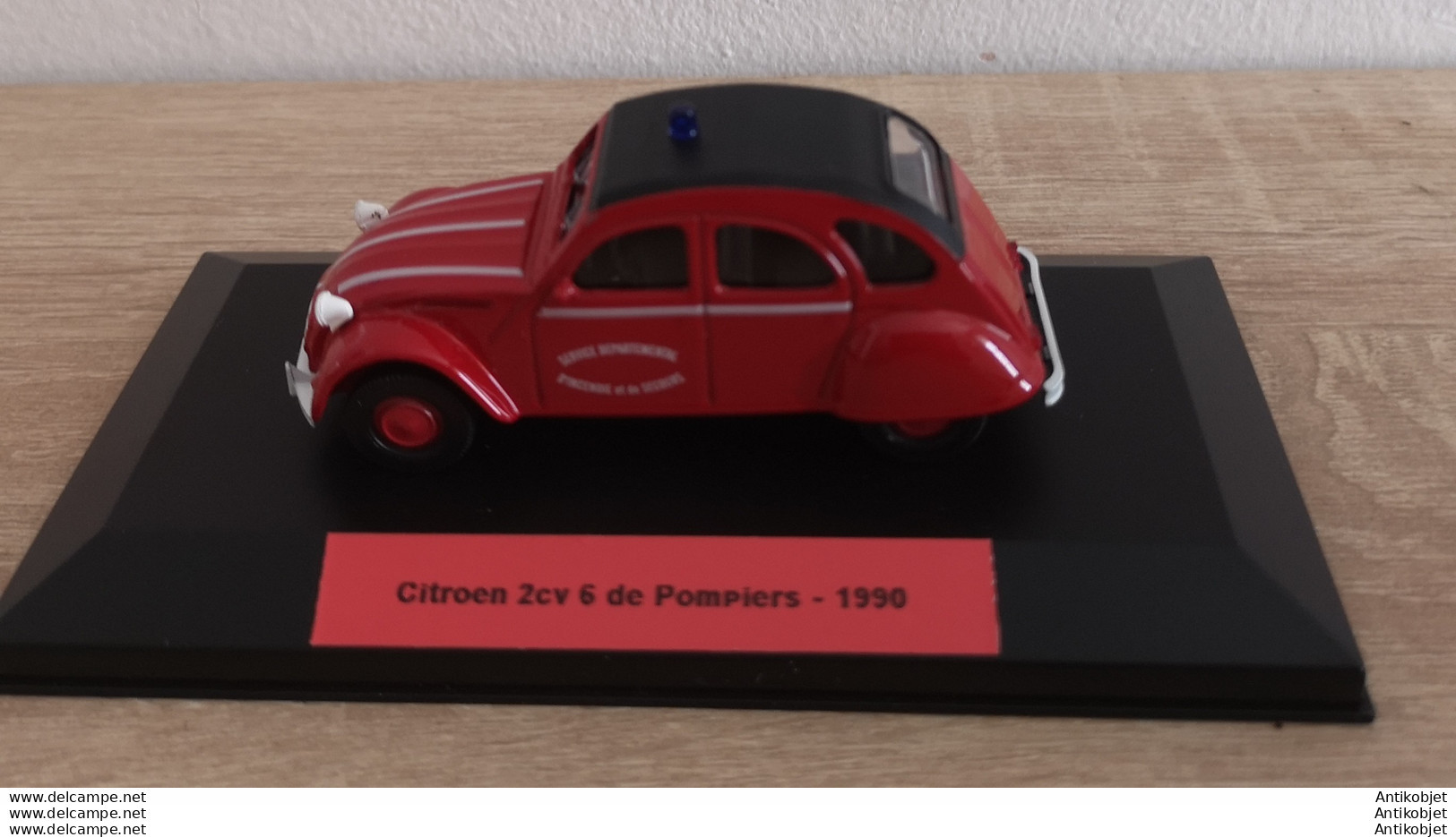 Citroen 2cv 6 De Pompiers 1990 Universal Hobbies 1:43 - Norev