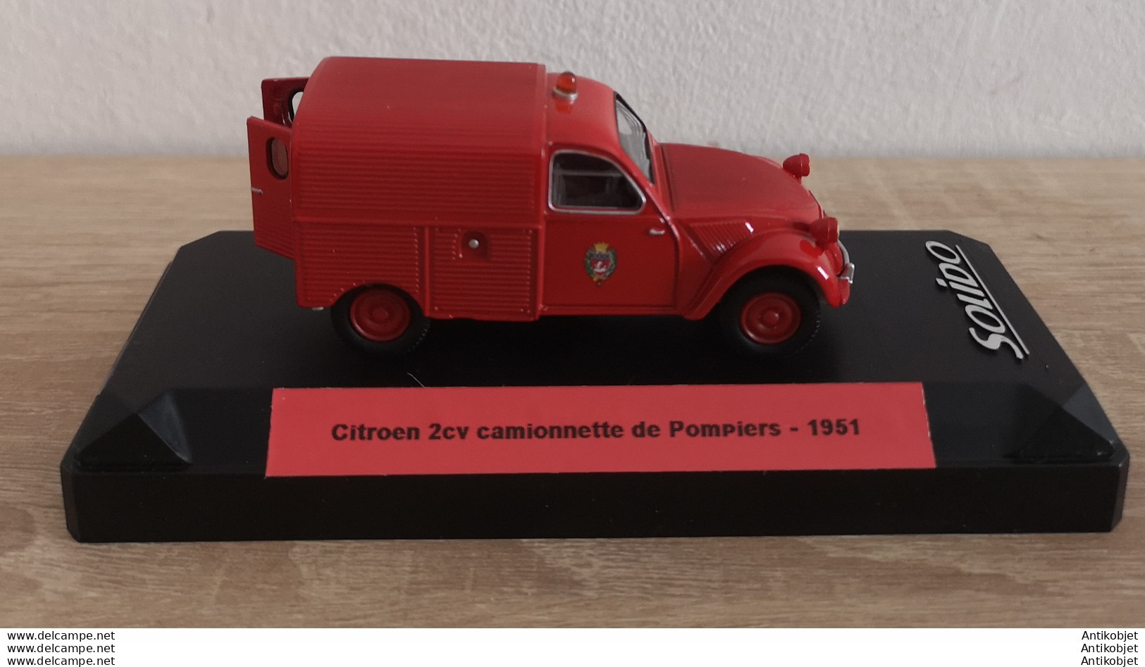 Citroen 2cv Camionnette De Pompiers 1951 - Norev