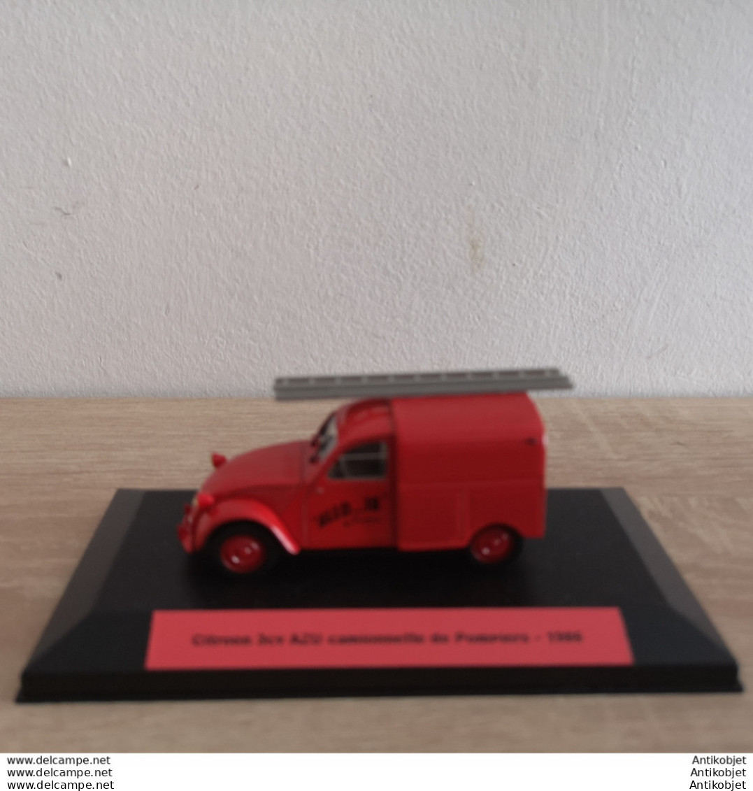 Citroen 3cv AZU Camionnette De Pompiers 1986 - Norev