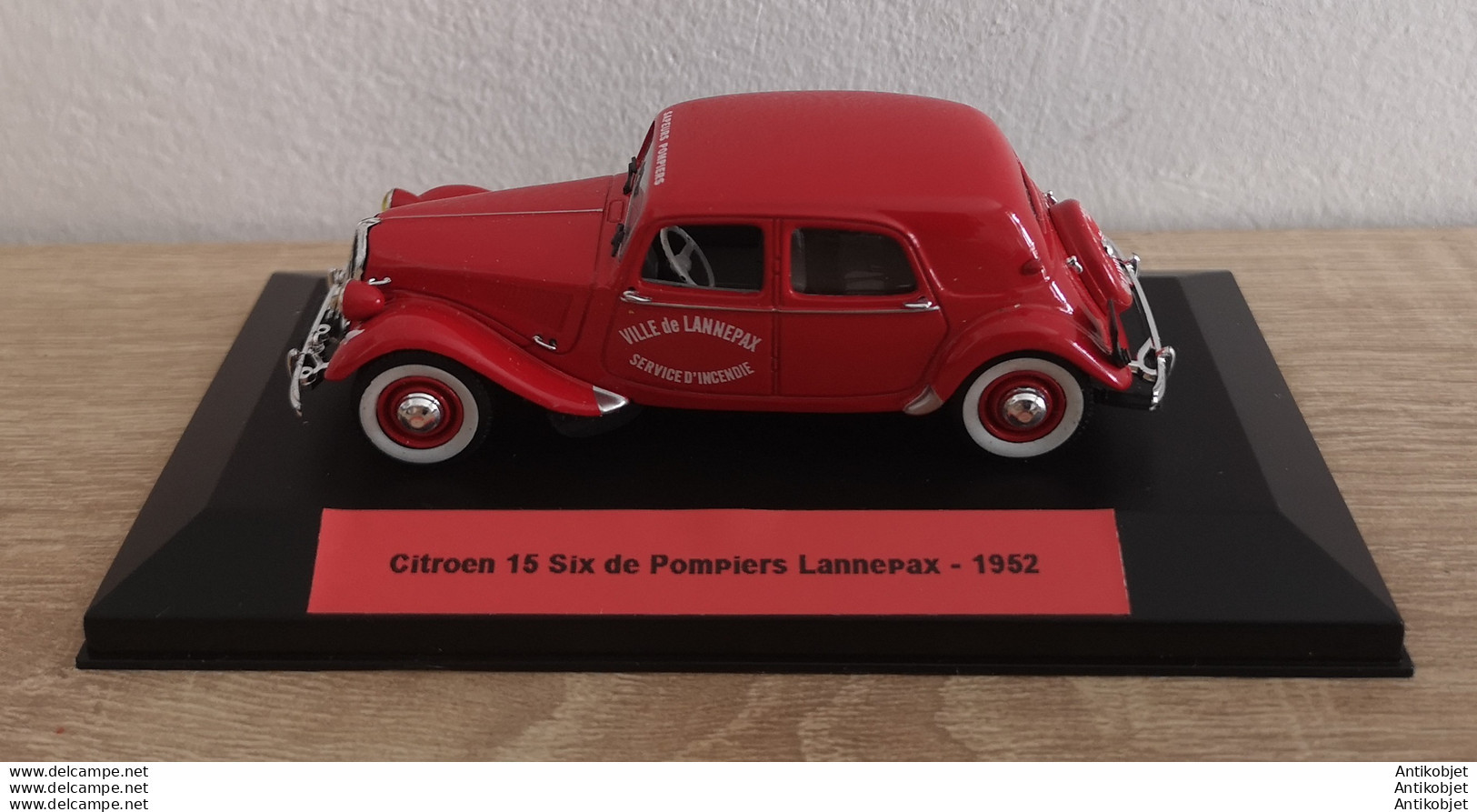 Citroen Traction 15 Six De Pompiers Lannepax 1952 - Norev