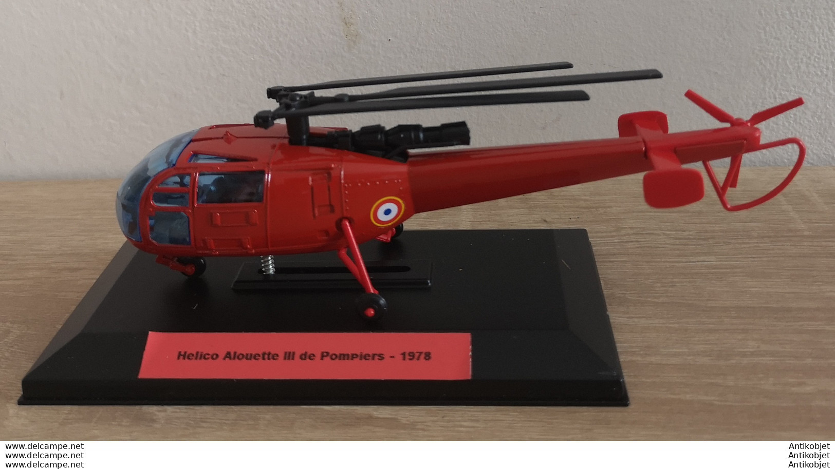 Hélico Alouette III De Pompiers 1975 - Norev