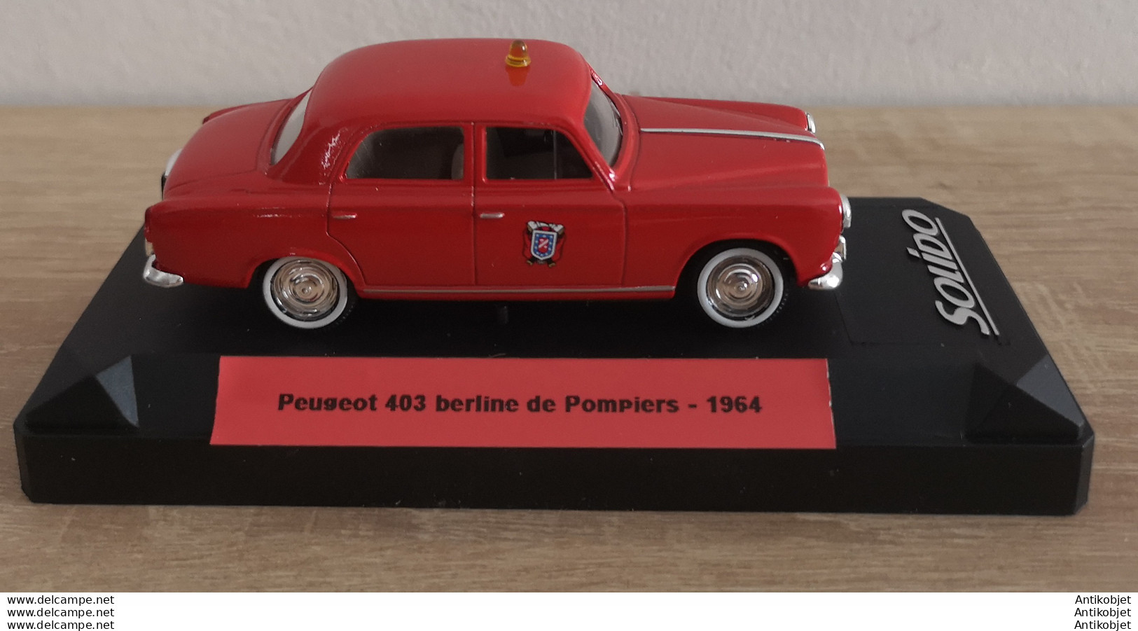 Peugeot 403 Berline De Pompiers 1964 - Norev