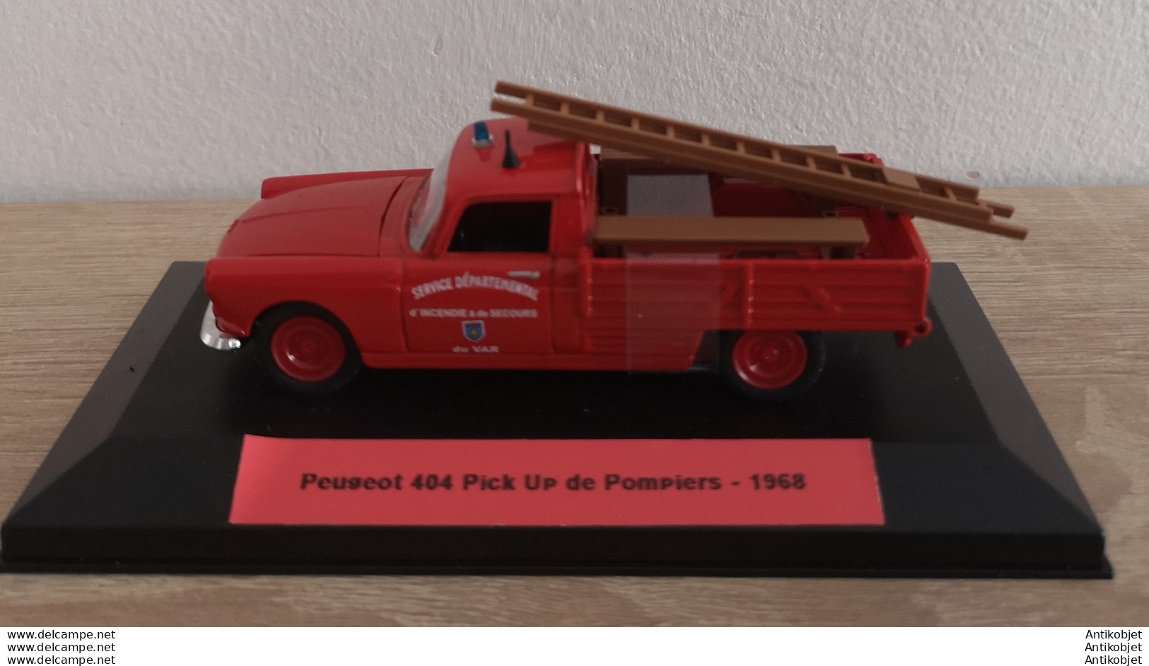 Peugeot 404 Pick-Up De Pompiers Var 1968 - Norev