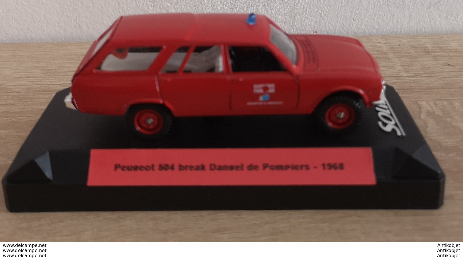 Peugeot 504 Break Dangel De Pompiers 1968 - Norev