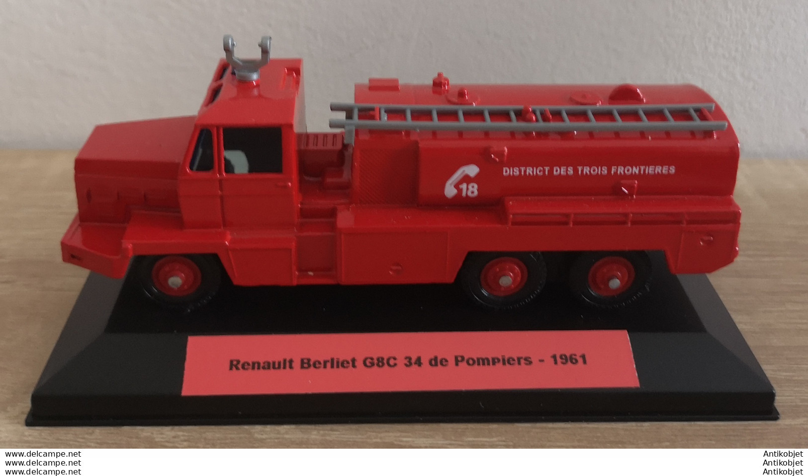 Renault Berliet G8C 34 De Pompiers 1961 - Norev