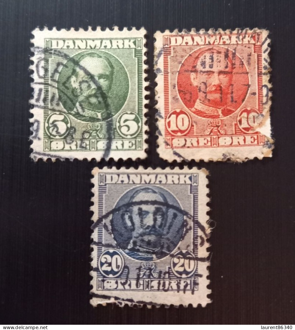Danemark 1907 Definitive 1907 - King Frederik VIII (1843-1912)  Modèle: C.Sonne - Used Stamps