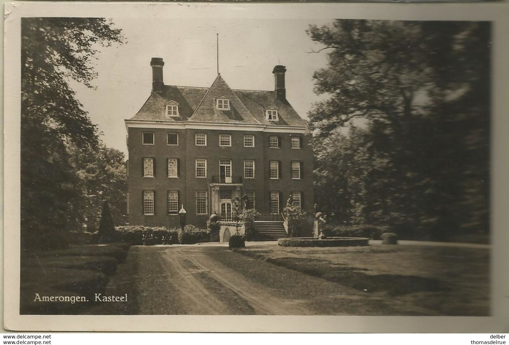 8Eb-804  Amerongen Kasteel 1953.1963  Fotokaart - Amerongen