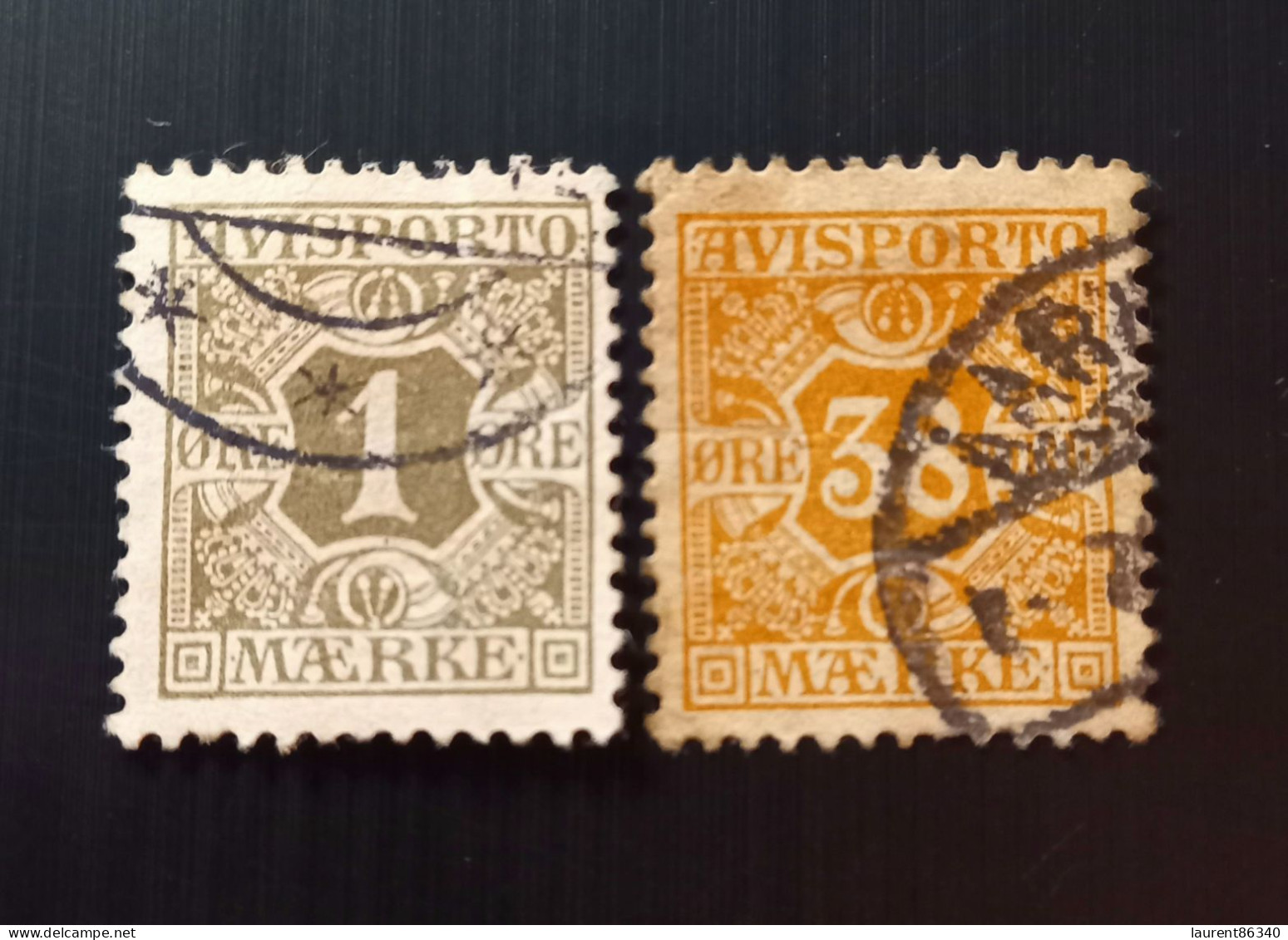 Danemark  1907 Newspaper Postage-due Stamps   Modèle: C.Hagen - Oblitérés
