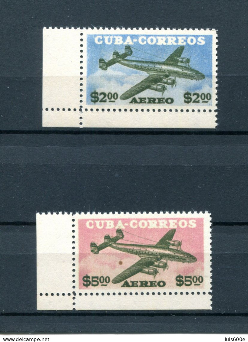 1955.CUBA.EDIFIL 629/30**.NUEVOS SIN FIJASELLOS(MNH).CATALOGO 100€ - Posta Aerea